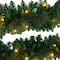 5ft. Pre-Lit Fir Wall Hanging Artificial Christmas Tree with Star Topper, Warm White LED Lights